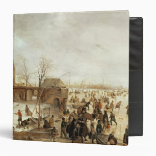 A Scene on the Ice near a Town, c.1615 Binder
