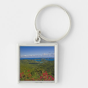 A scenic of Cruse Bay, St. John U.S Virgin Keychain