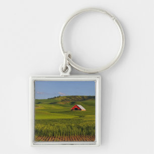 A scenic view of a barn in Moscow Idaho. Keychain