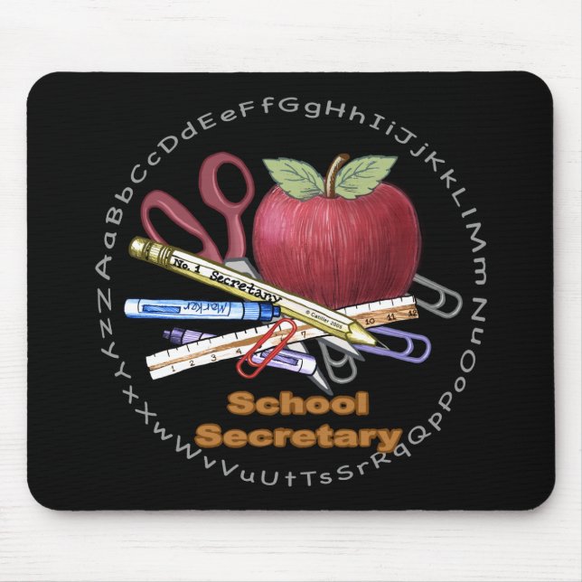 A School Secretary Mouse Pad (Front)