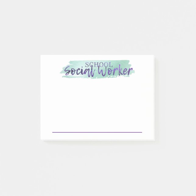 A School Social Worker's Post-it Notes (Front)