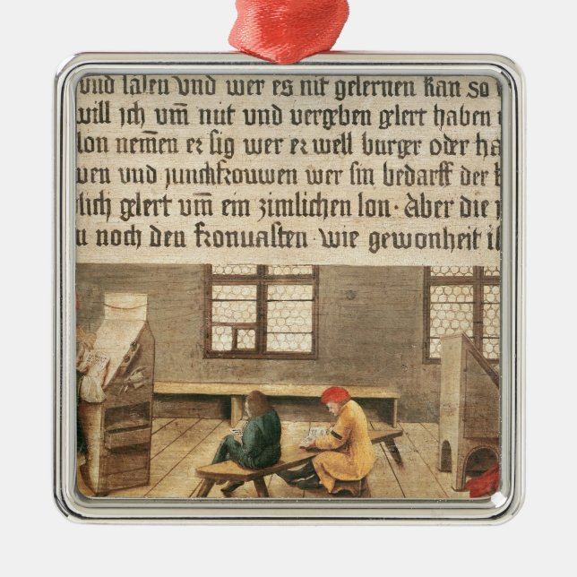 A School Teacher Metal Ornament (Front)