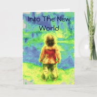 A Sci-fi New Baby / Birthday Girl Card