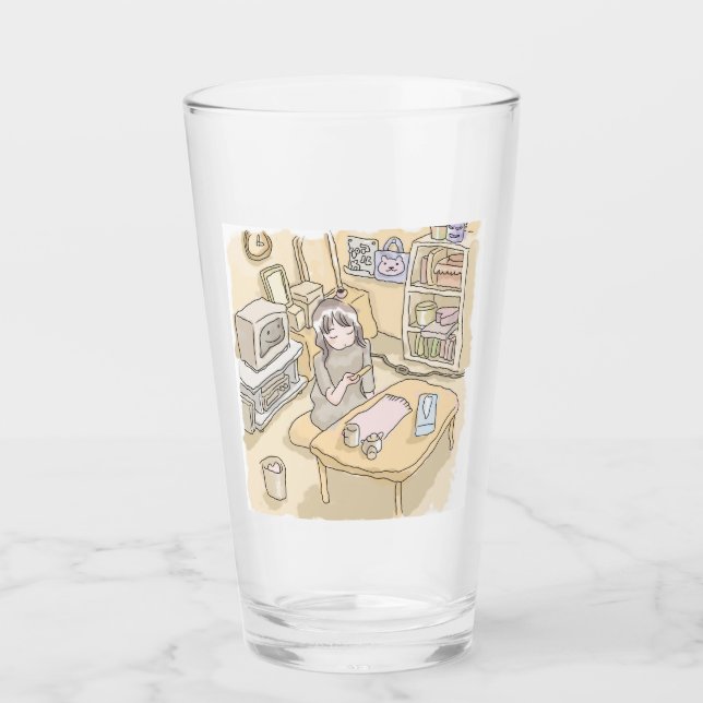 a scooping room glass (Front)
