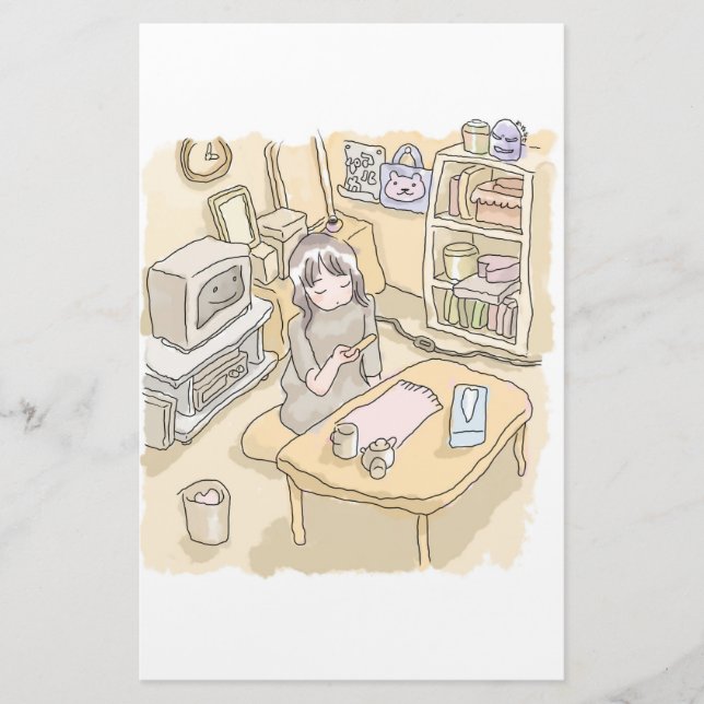 a scooping room stationery (Front)