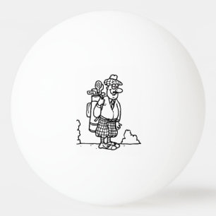 A Scottish Golfer Ping Pong Ball