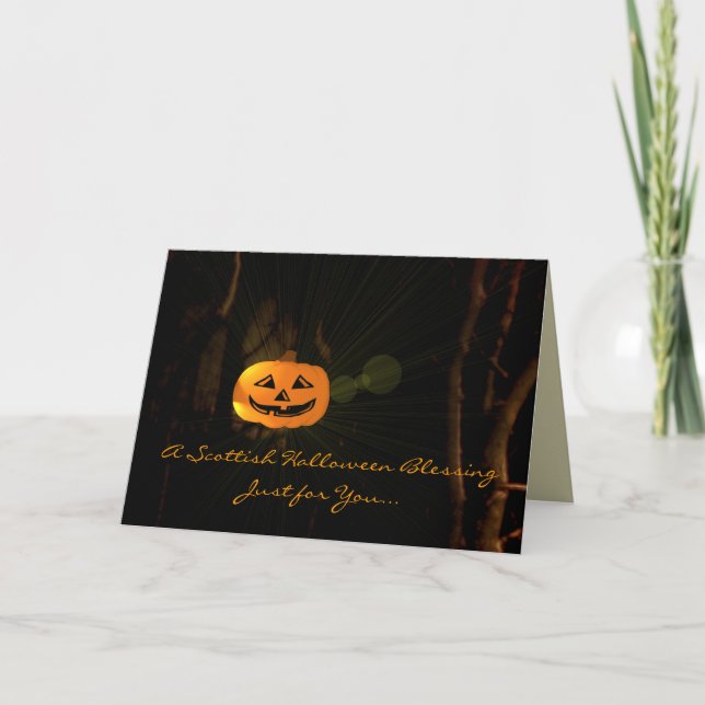 A Scottish Halloween Blessing Card (Front)