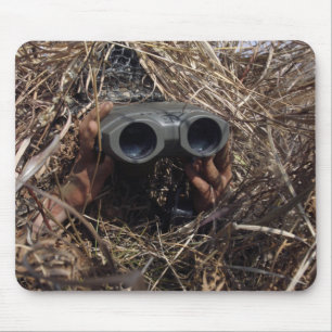 A scout observer practices observation techniqu mouse pad