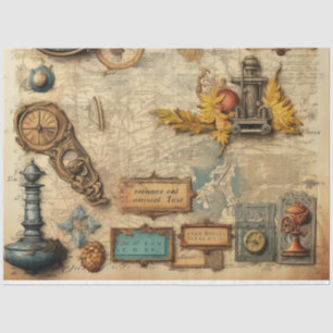 A Scrappy Nautical Series Design 12 Tissue Paper