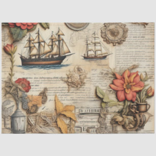 A Scrappy Nautical Series Design 22 Tissue Paper