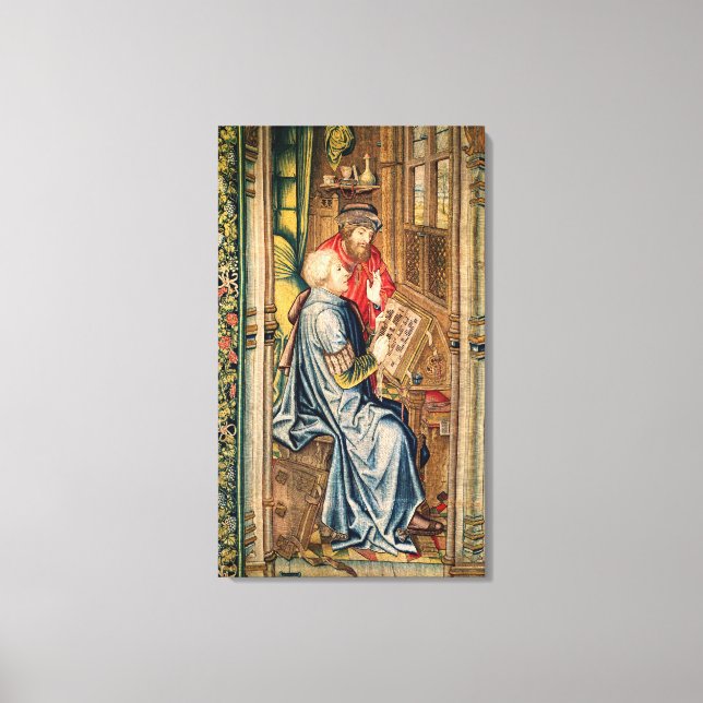 A Scribe Writing an Account Canvas Print (Front)