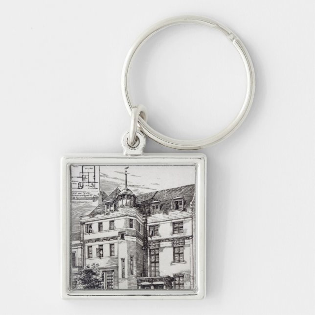 A Sculptors Studio, 1892 Keychain (Front)