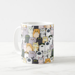A Sea of Cats Coffee Mug
