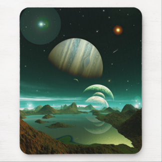 A Sea of Green Mouse Pad