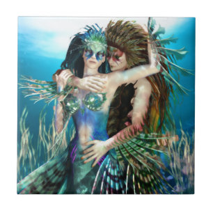 A Sea of Love and Beauty Ceramic Tile