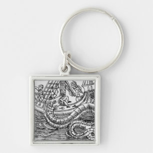 A Sea Serpent Keychain