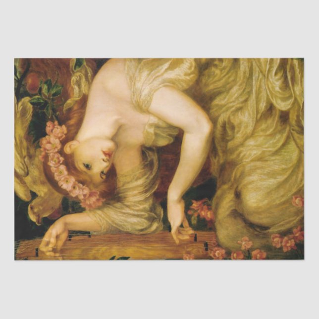 A Sea Spell (by Dante Gabriel Rossetti) Tissue Paper (Front)