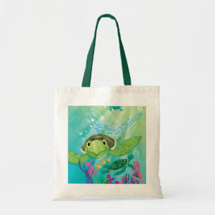 A Sea Turtle Rescue Tote Bag