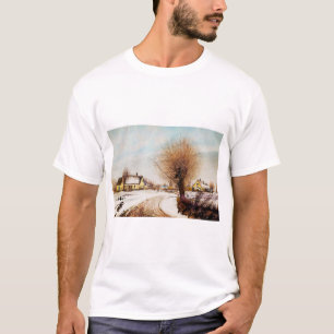 A Sealand Village. Winter by Laurits Ring T-Shirt