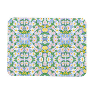 A seamless pattern of pastel daisies magnet