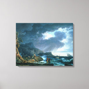 A Seastorm, 1752 Canvas Print
