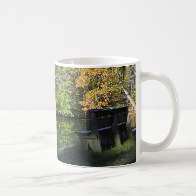 A Seat with an Autumn View in Pennsylvania Coffee Mug (Right)