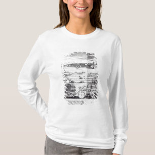 A Section of a Map of Milan, 1640 T-Shirt
