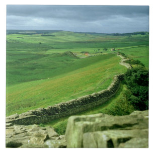 A section of Hadrian's Wall, 2nd century AD (stone Tile