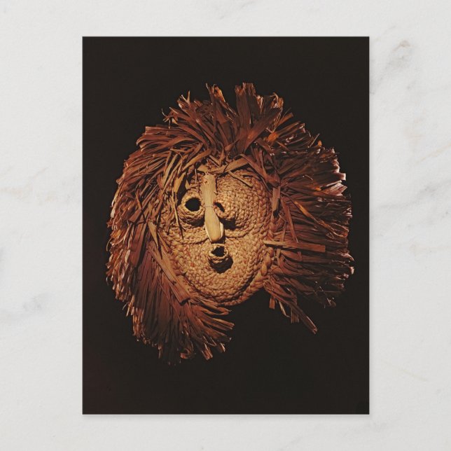 A Seneca mask used in winter rites Postcard (Front)