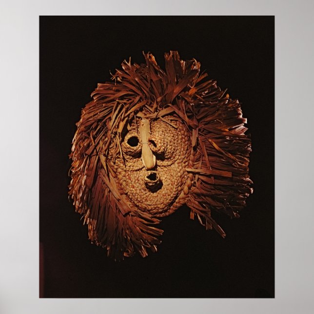 A Seneca mask used in winter rites Poster (Front)