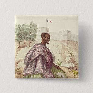 A Senegalese Marabout 2 Inch Square Button