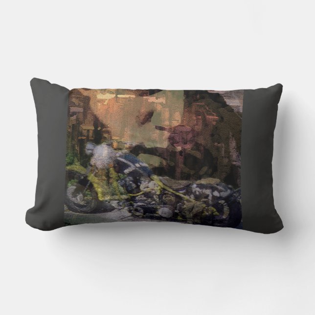 «A Sense of Freedom» Throw Pillow Lumbar (Front)