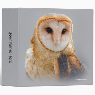 A Serene Barn Owl Binder