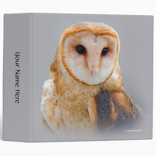 A Serene Barn Owl Binder (Front/Spine)