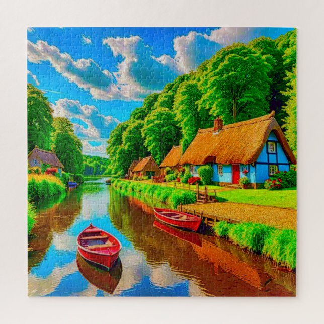 A serene countryside  jigsaw puzzle (Vertical)