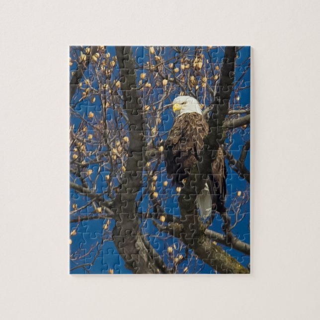 A Serious Bald Eagle Jigsaw Puzzle (Vertical)