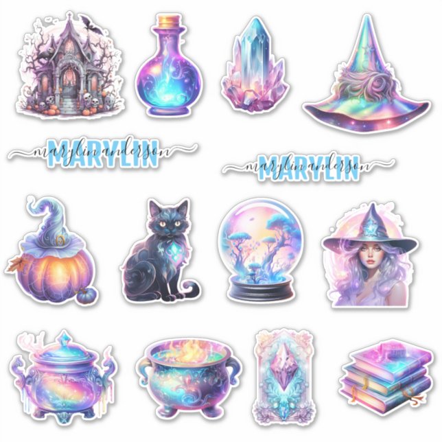 A SET OF FRIGHTENINGLY FUN CUSTOM NAME HALLOWEEN  (Front)