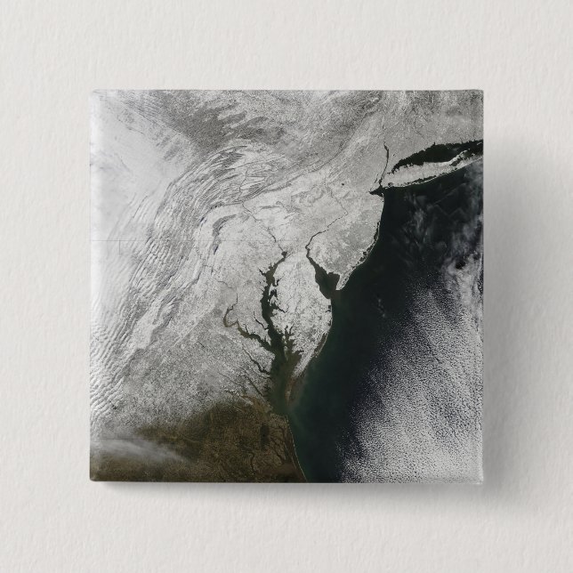 A severe winter storm 2 inch square button (Front)