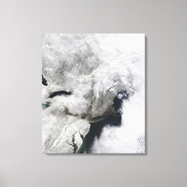 A severe winter storm canvas print (Front)
