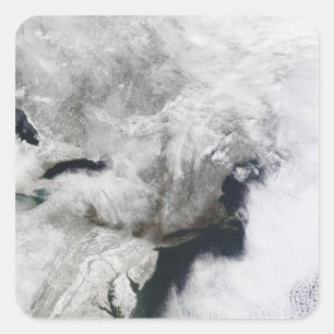 A severe winter storm square sticker