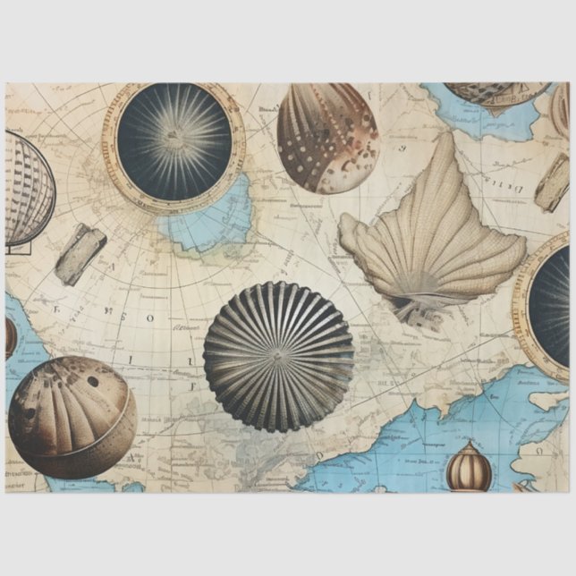 A Shabby Chic Nautical Series Design 10 Tissue Paper (Front)