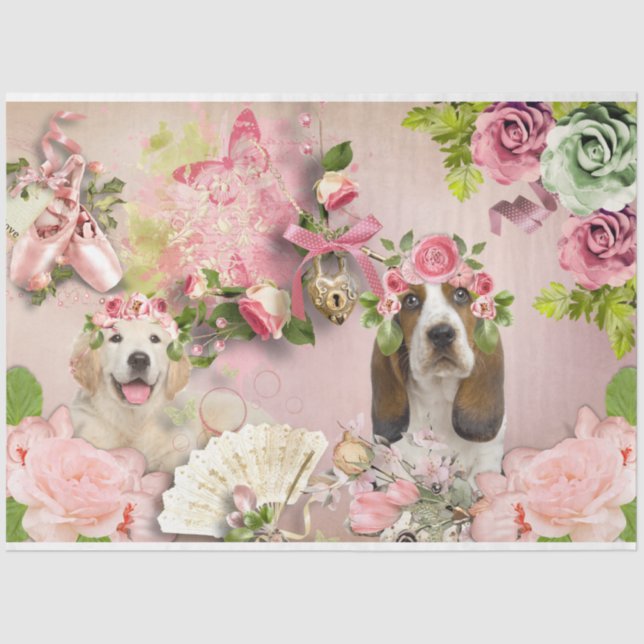 A Shabby Chic Series Design 14 Tissue Paper (Front)