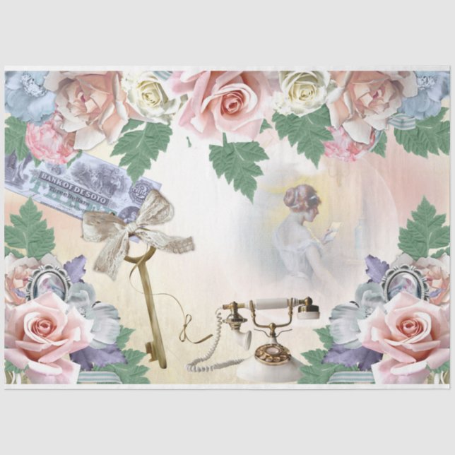 A Shabby Chic Series Design 21 Tissue Paper (Front)