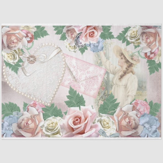 A Shabby Chic Series Design 22 Tissue Paper (Front)