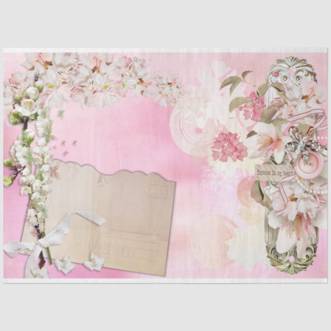 A Shabby Chic Series Design 31 Tissue Paper (Front)