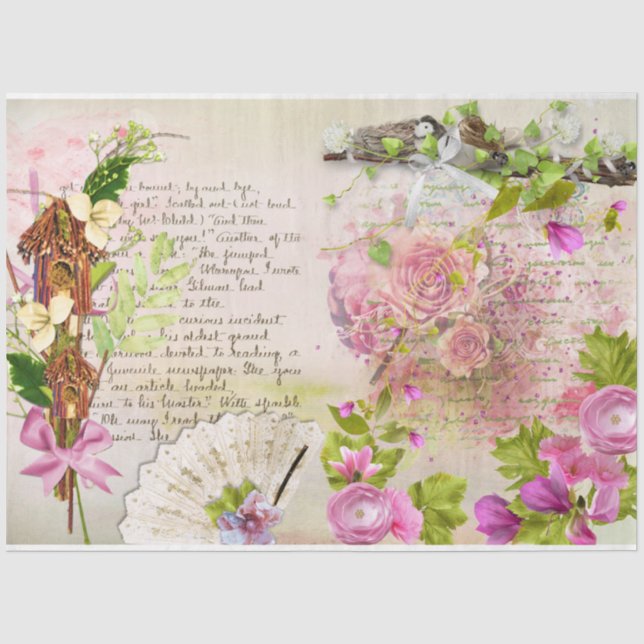 A Shabby Chic Series Design 32 Tissue Paper (Front)