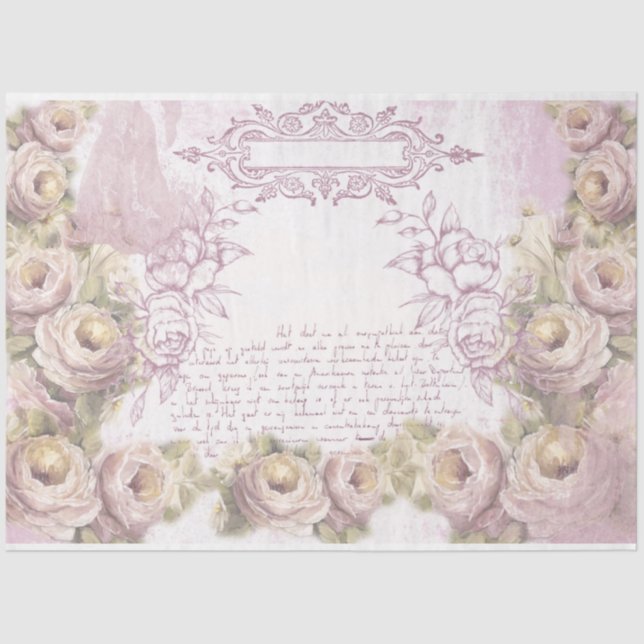 A Shabby Chic Series Design 36 Tissue Paper (Front)