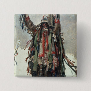 A Shaman sketch for Yermak 2 Inch Square Button