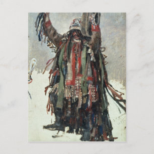 A Shaman sketch for Yermak Postcard