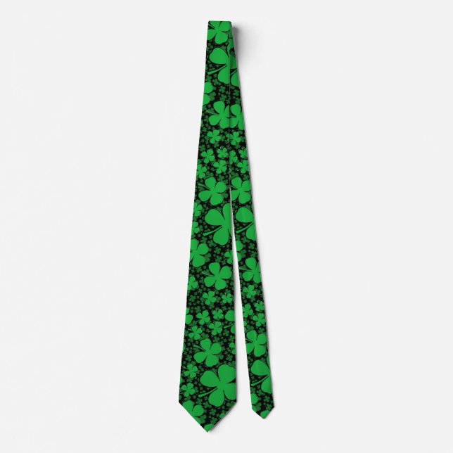 A Shamrock Field for St Patrick's Day Tie (Front)